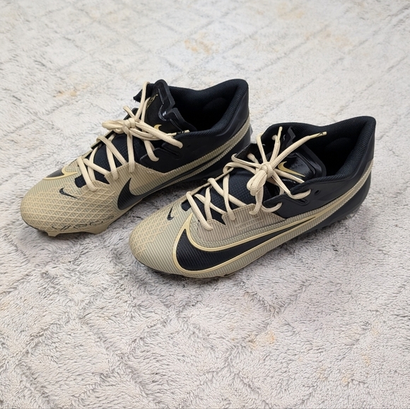 Nike Vapor Edge Elite 360 2 TB Black Gold Football Cleats Mens 12 FD5713-002 main image 7